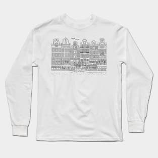 Amsterdam - Line Art Long Sleeve T-Shirt